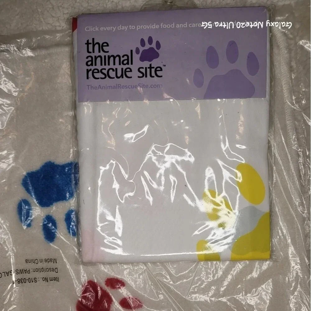 NWTS ~ Animal Rescue Site ~ Paw Print ~ Bath Accessories ~ Brand NEW !!!